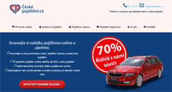 Desktop Screenshot of ceskepojisteni.cz